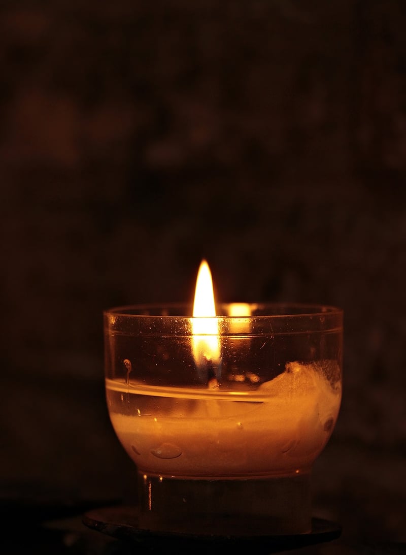 Candlelight in Rustic Setting