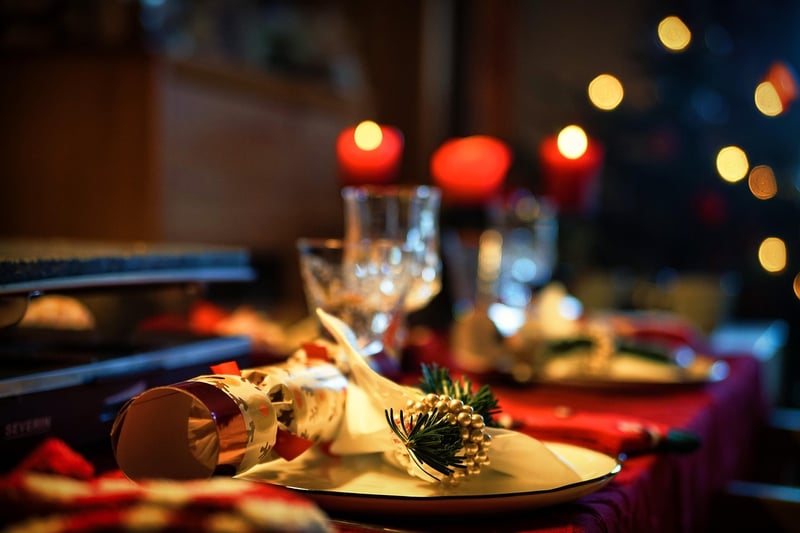 Golden Table Setting